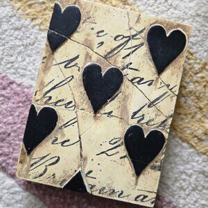 RARE Sid Dickens SIGNED Retired 1994 Black Hearts with Script Memory Tile